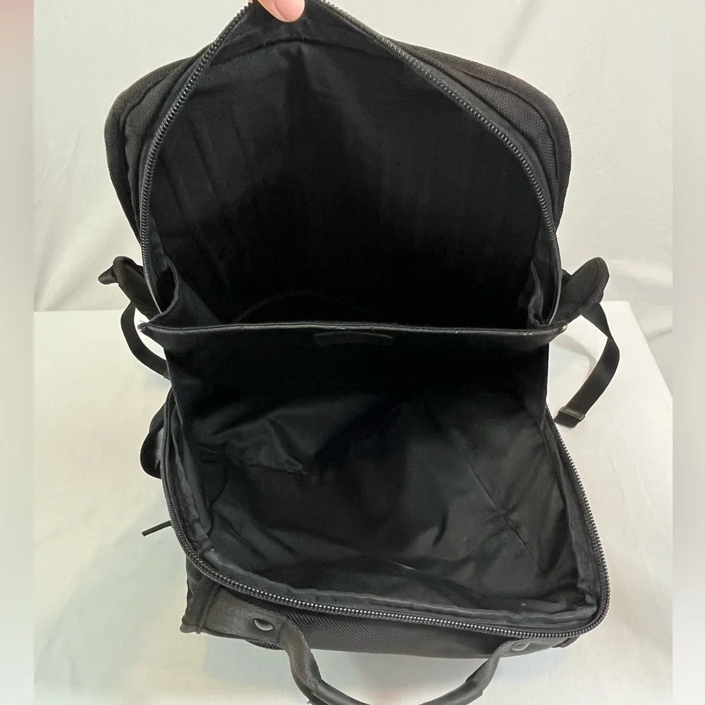 TUMI Alpha Nylon Canvas Durable Backpack Black 26179DH